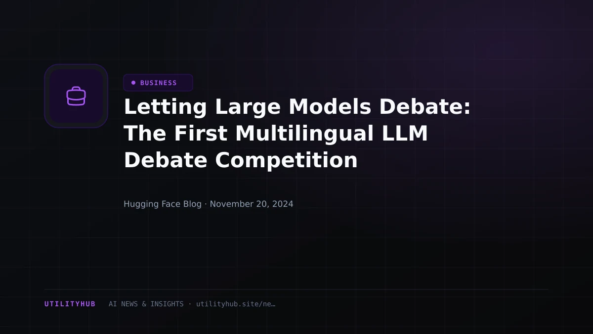 Visual reporting for Letting Large Models Debate: The First Multilingual LLM Debate Competition
