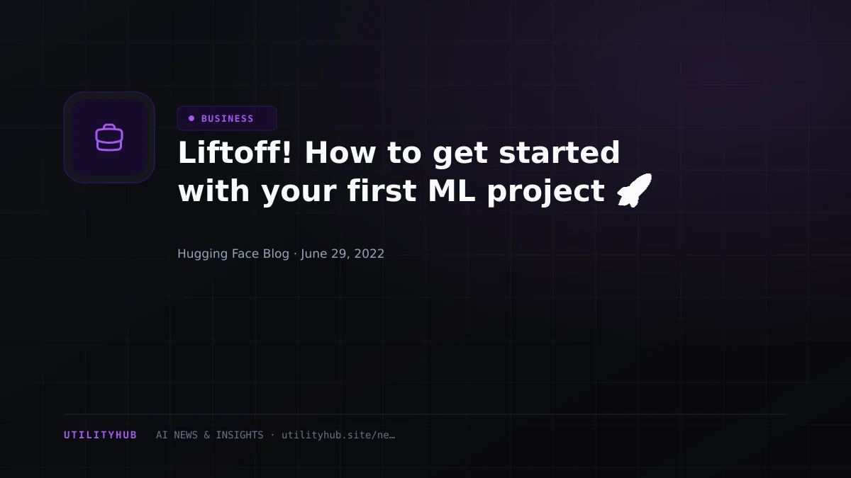 Visual reporting for Liftoff! How to get started with your first ML project 🚀