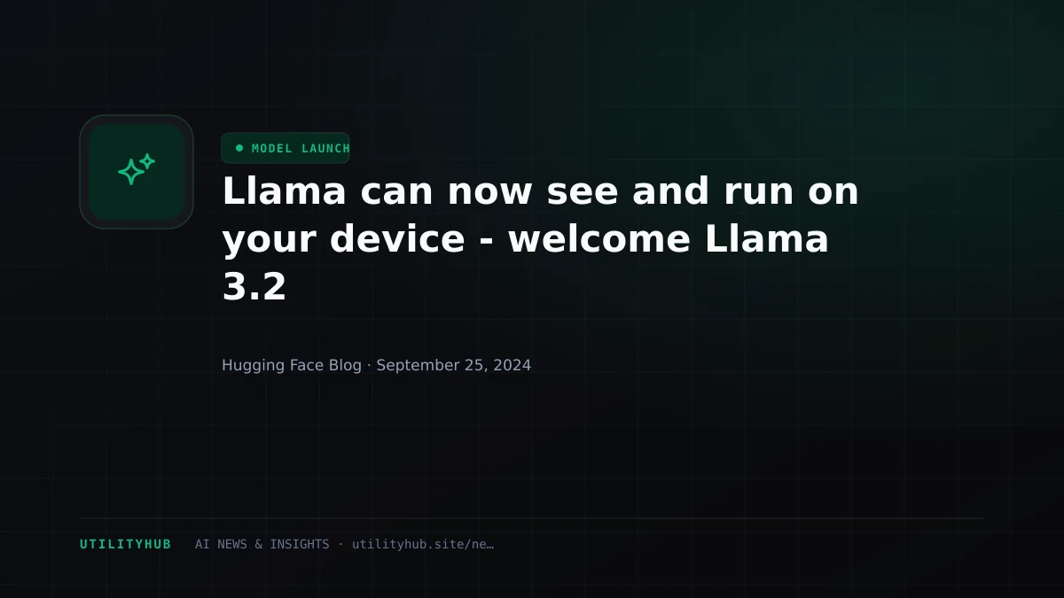 Visual reporting for Llama can now see and run on your device - welcome Llama 3.2