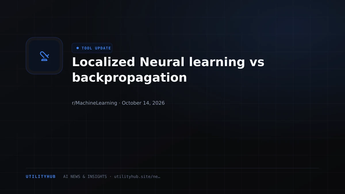 Localized Neural learning vs backpropagation