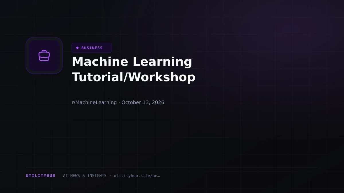 Visual reporting for Machine Learning Tutorial/Workshop