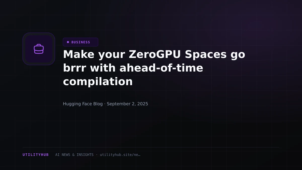 Visual for Make your ZeroGPU Spaces go brrr with ahead-of-time compilation