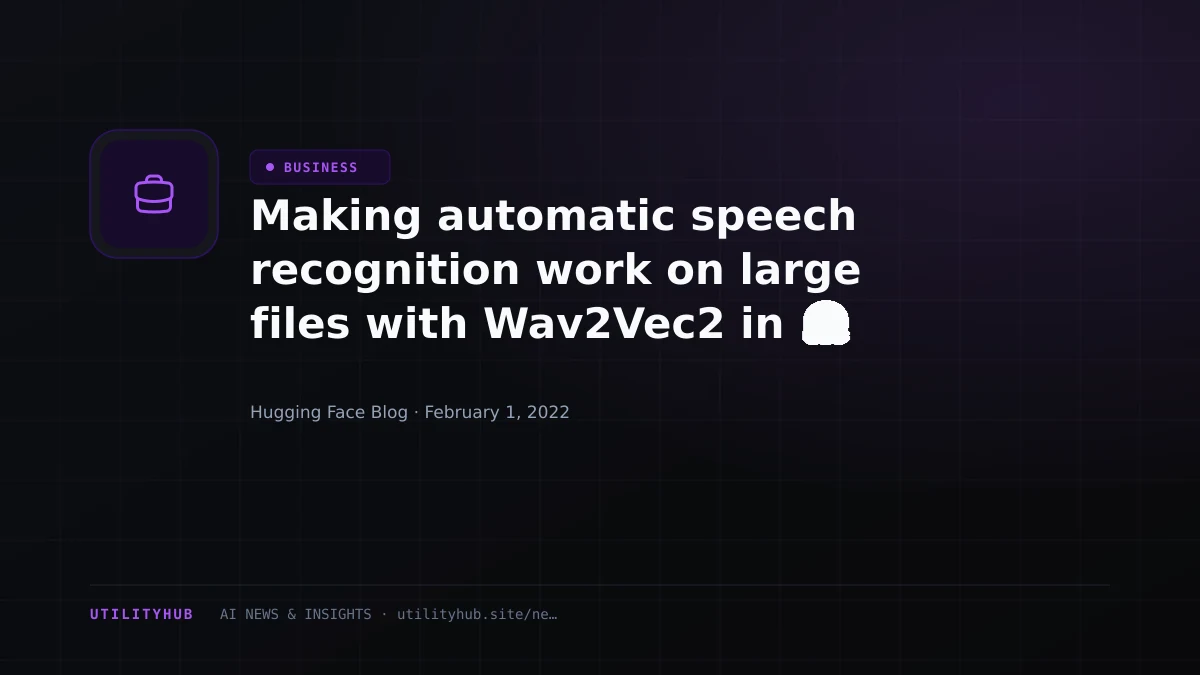 Visual reporting for Making automatic speech recognition work on large files with Wav2Vec2 in 🤗 Transformers