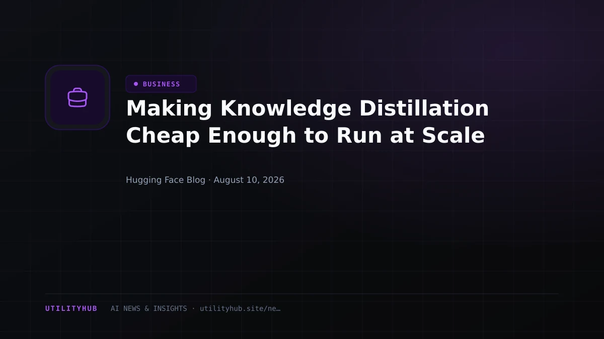 Visual for Making Knowledge Distillation Cheap Enough to Run at Scale
