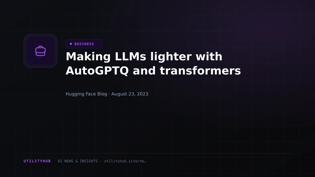 Visual reporting for Making LLMs lighter with AutoGPTQ and transformers