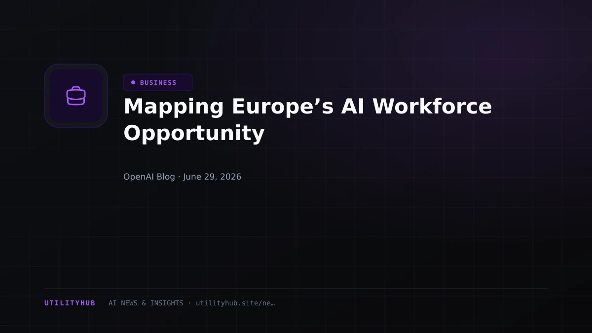 Visual for Mapping Europe’s AI Workforce Opportunity