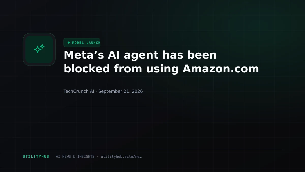 Meta’s AI agent has been blocked from using Amazon.com