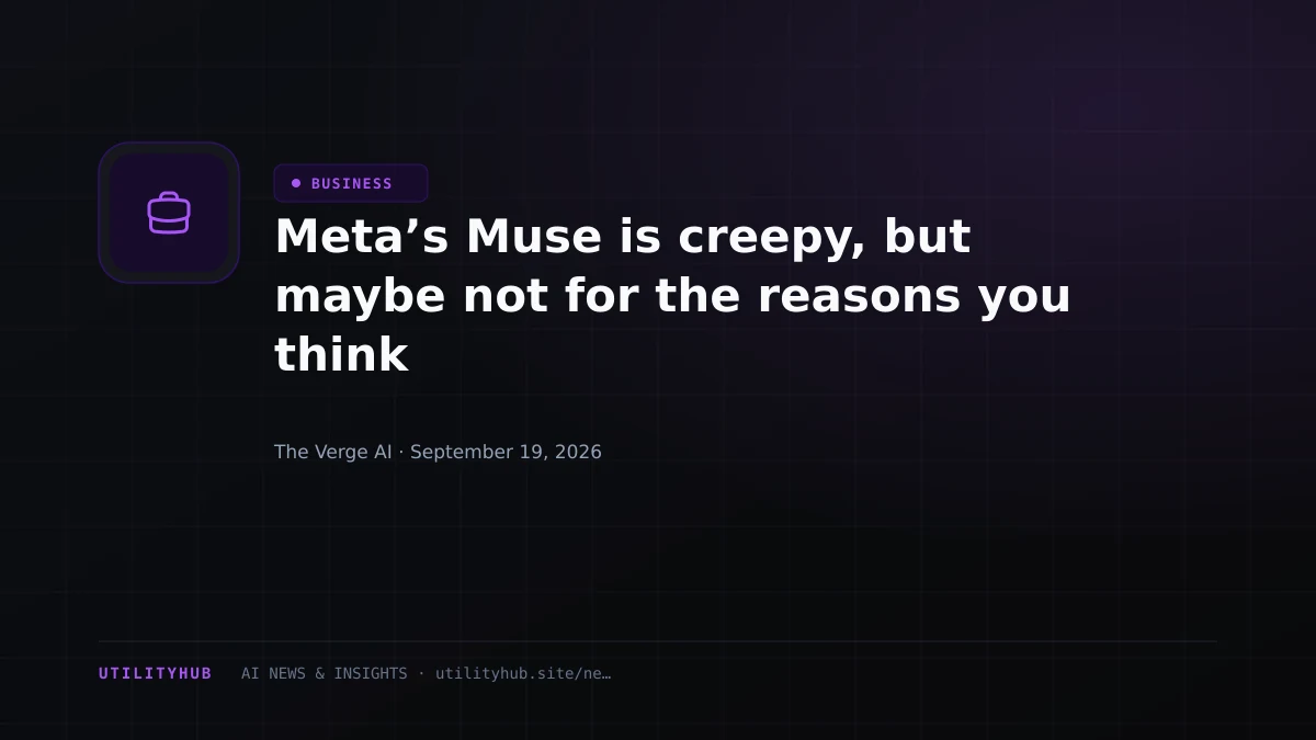 Meta’s Muse is creepy, but maybe not for the reasons you think