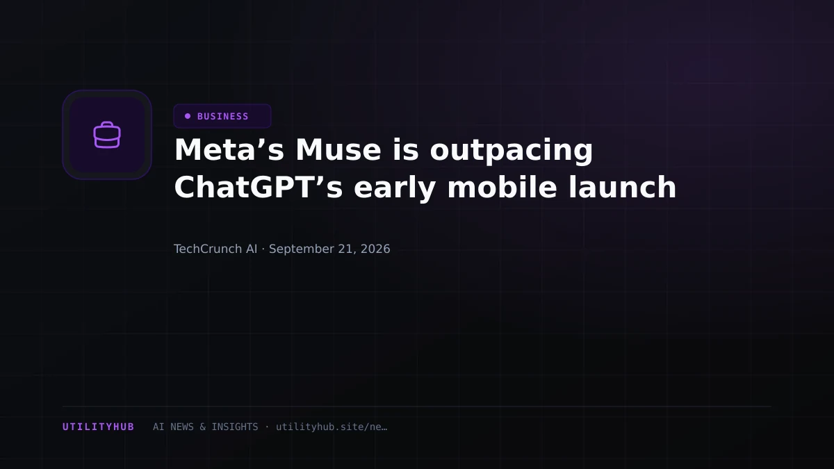 Meta’s Muse is outpacing ChatGPT’s early mobile launch