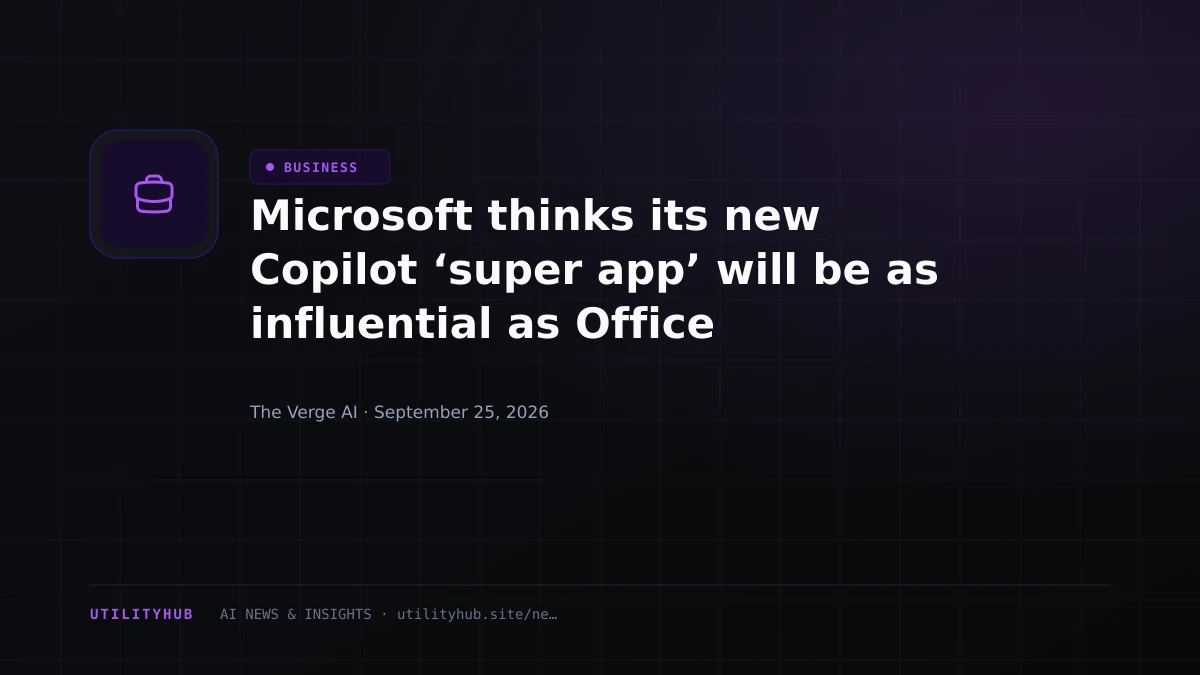 Visual for Microsoft thinks its new Copilot ‘super app’ will be as influential as Office