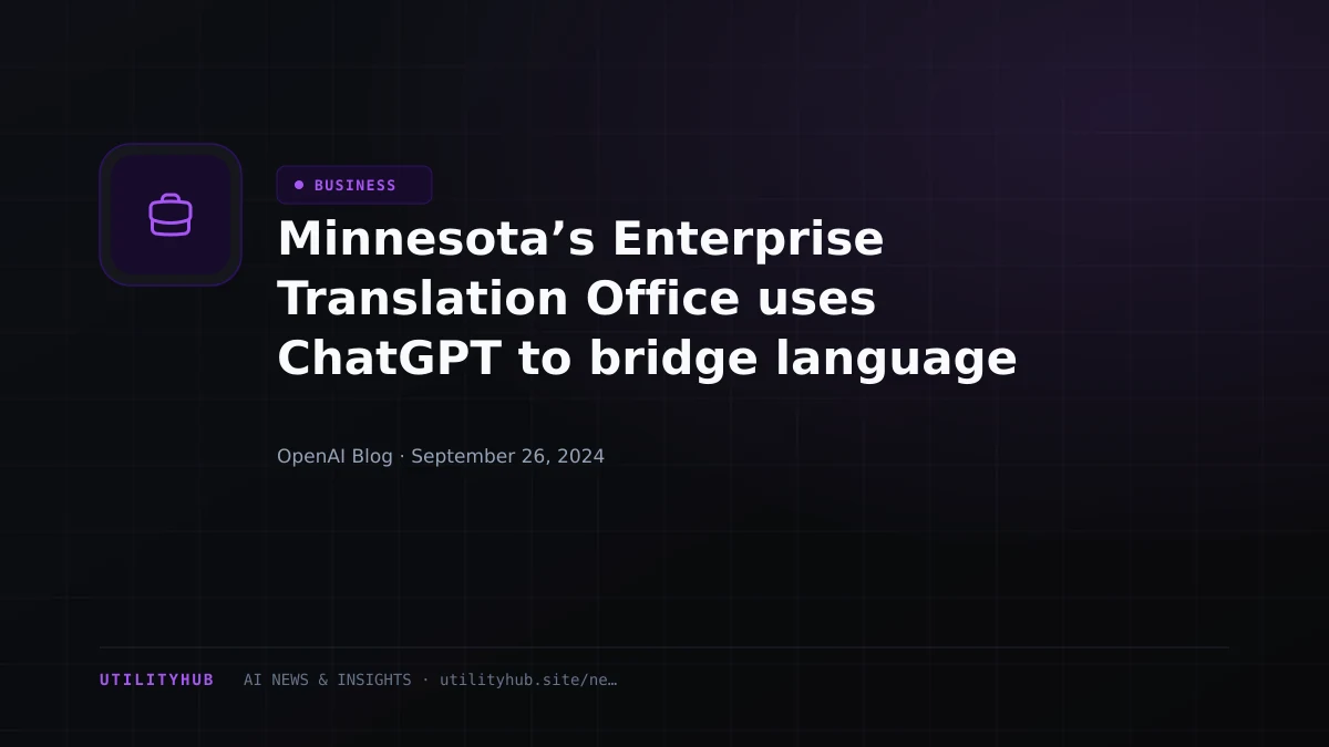 Visual reporting for Minnesota’s Enterprise Translation Office uses ChatGPT to bridge language gaps