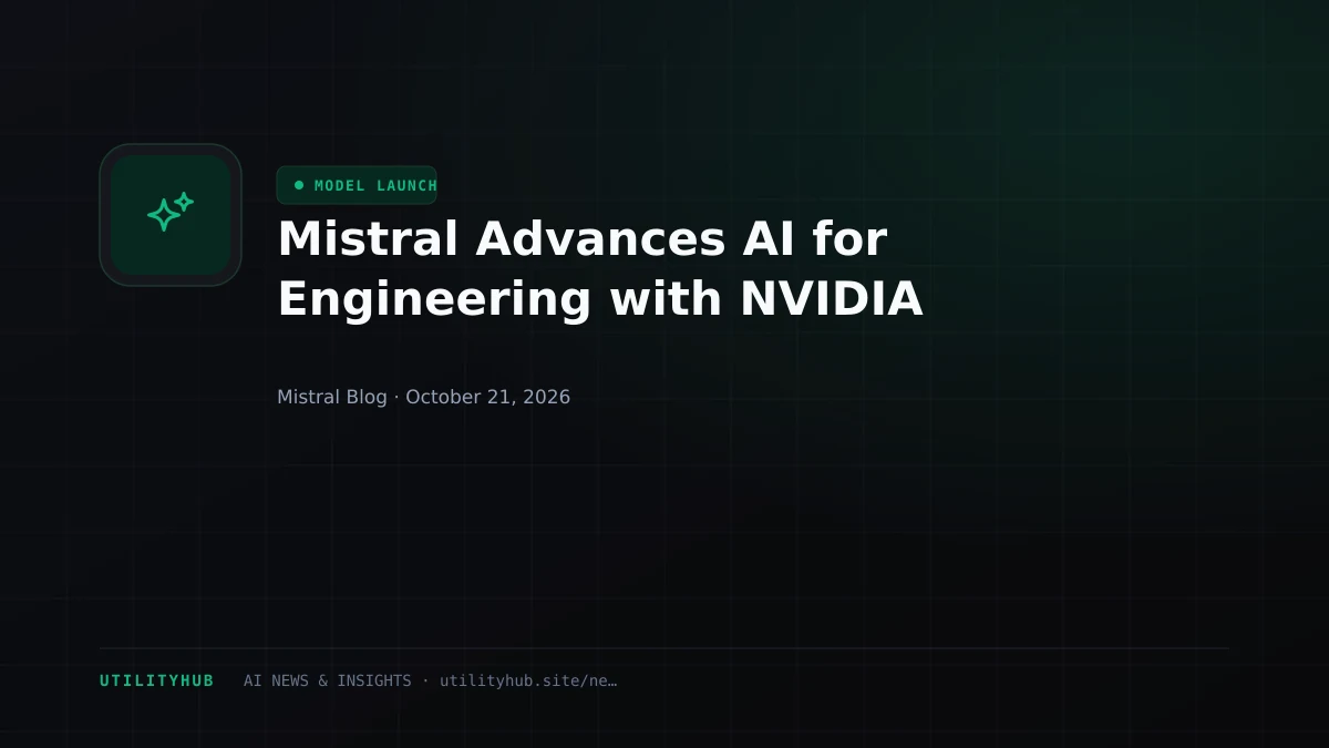 Mistral Advances AI for Engineering with NVIDIA