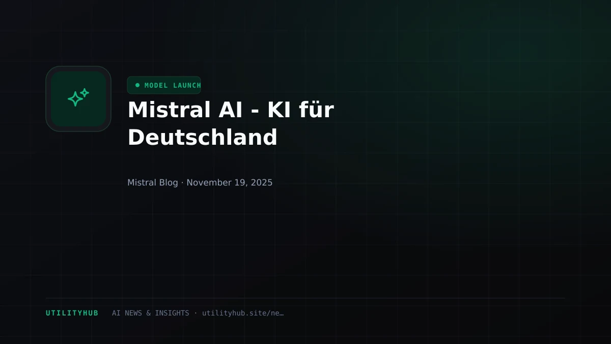 Visual for Mistral AI - KI für Deutschland