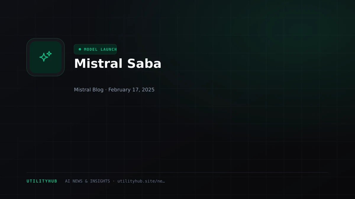 Visual reporting for Mistral Saba