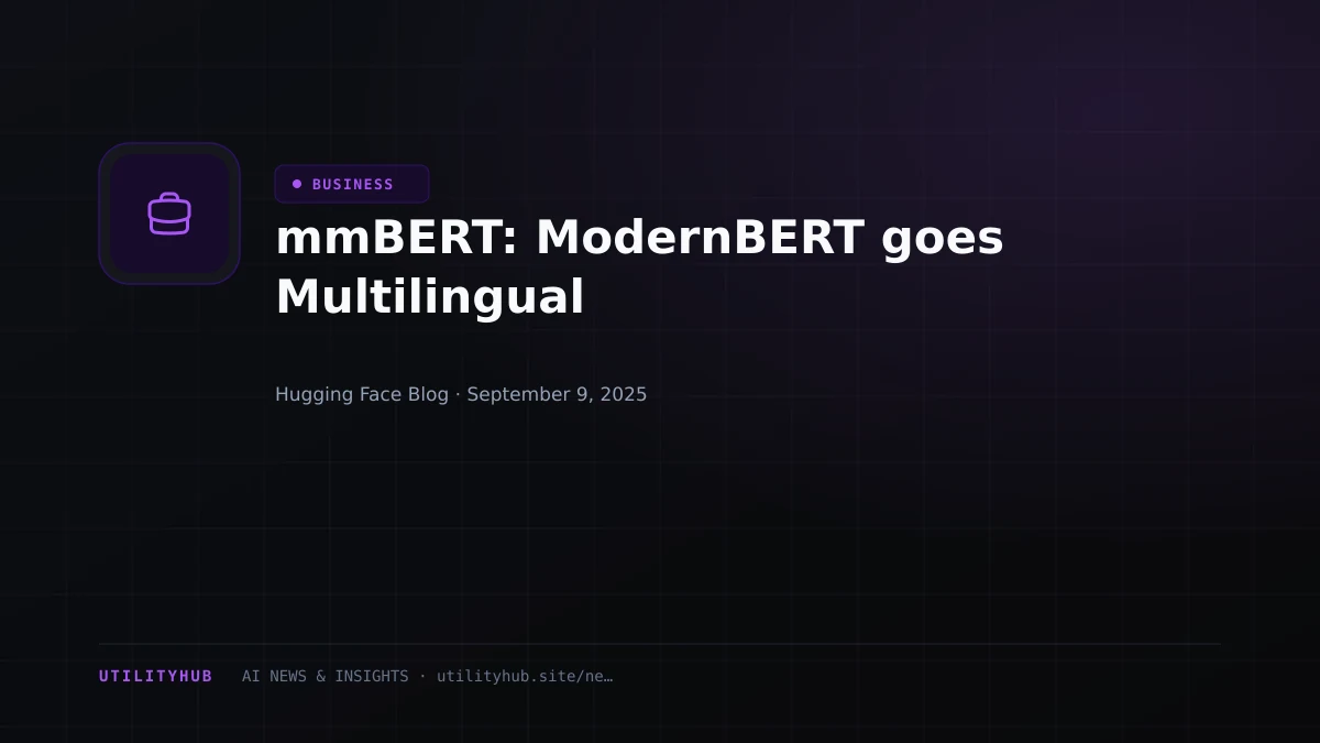 Visual for mmBERT: ModernBERT goes Multilingual