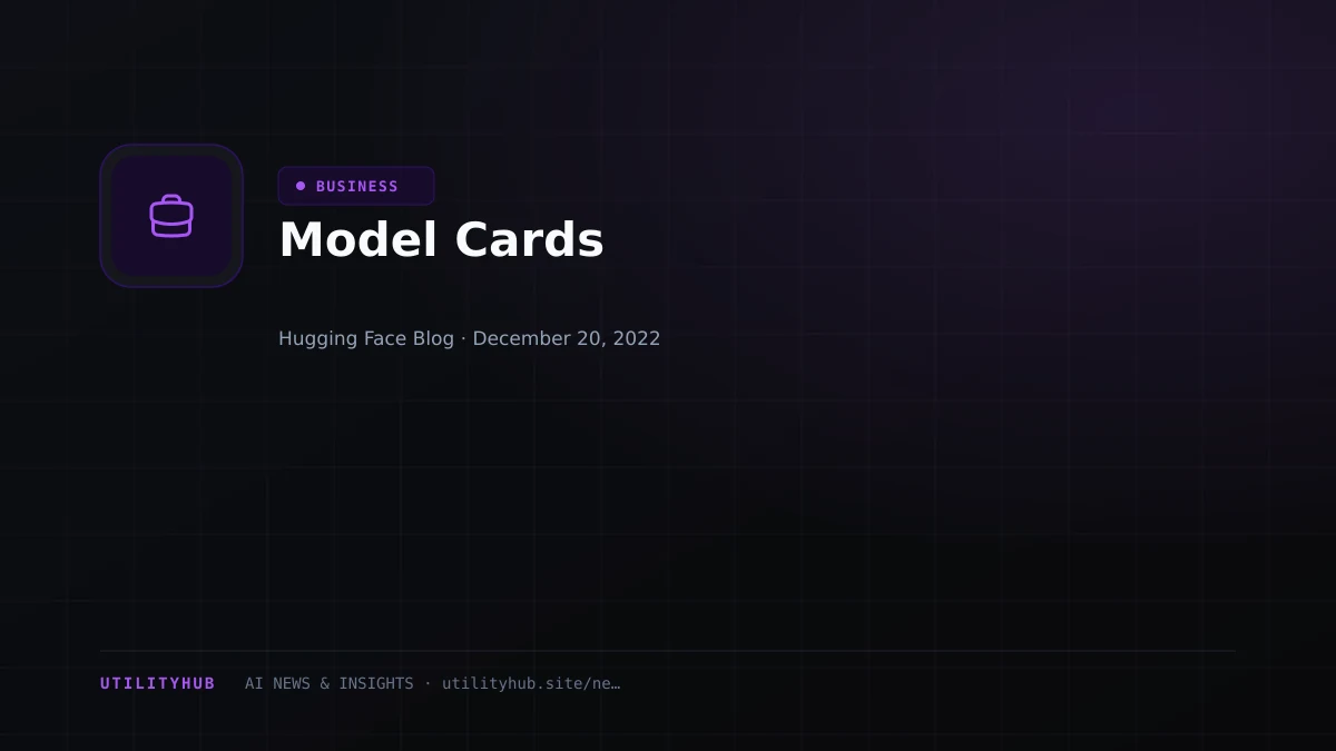 Visual reporting for Model Cards