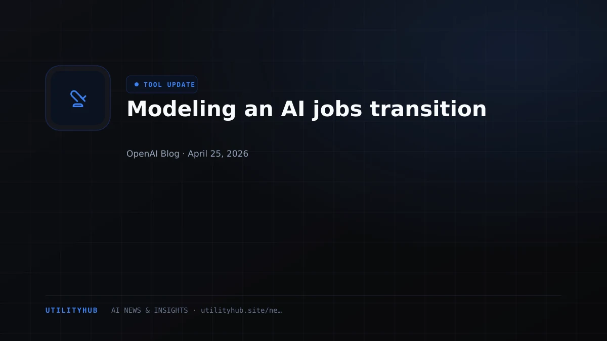 Visual for Modeling an AI jobs transition