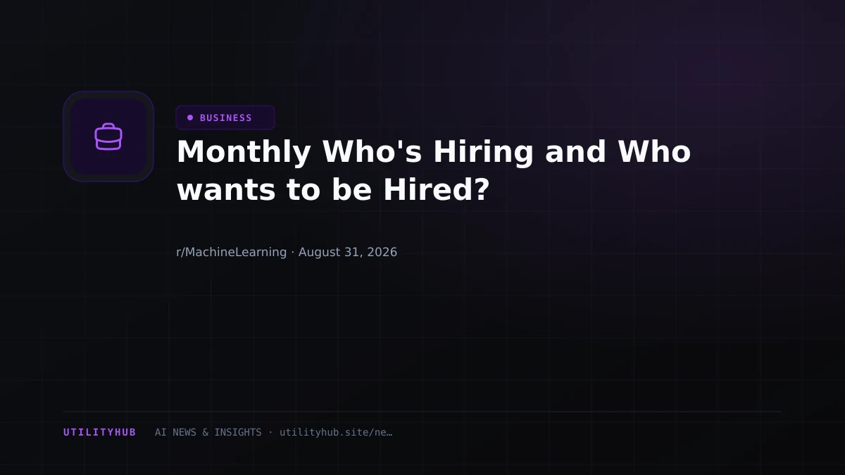 Visual for Monthly Who's Hiring and Who wants to be Hired?