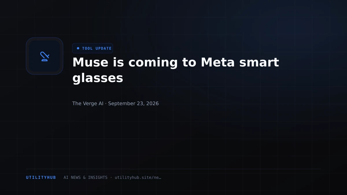 Visual for Muse is coming to Meta smart glasses