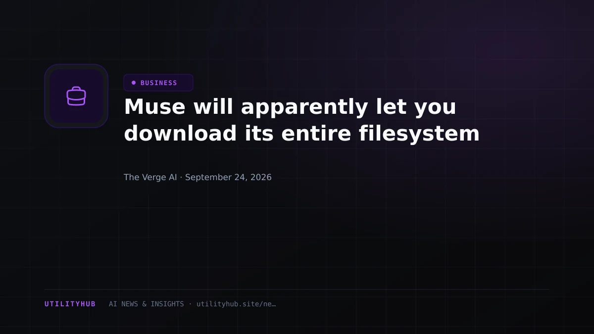 Visual for Muse will apparently let you download its entire filesystem