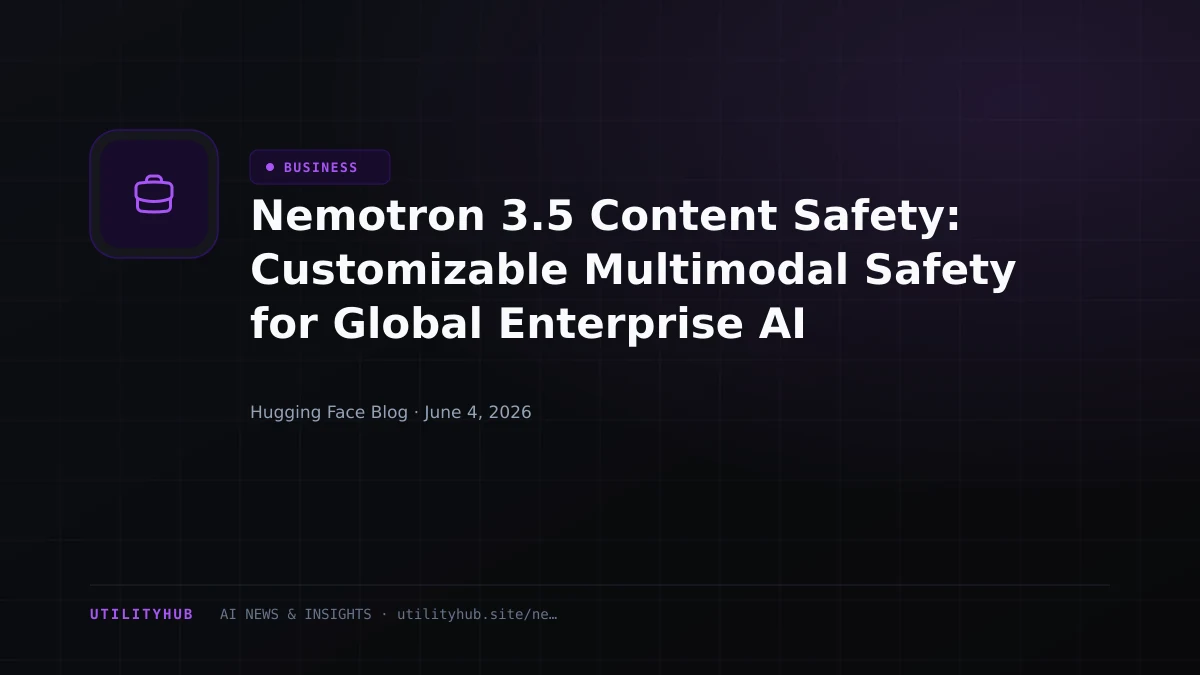 Visual for Nemotron 3.5 Content Safety: Customizable Multimodal Safety for Global Enterprise AI