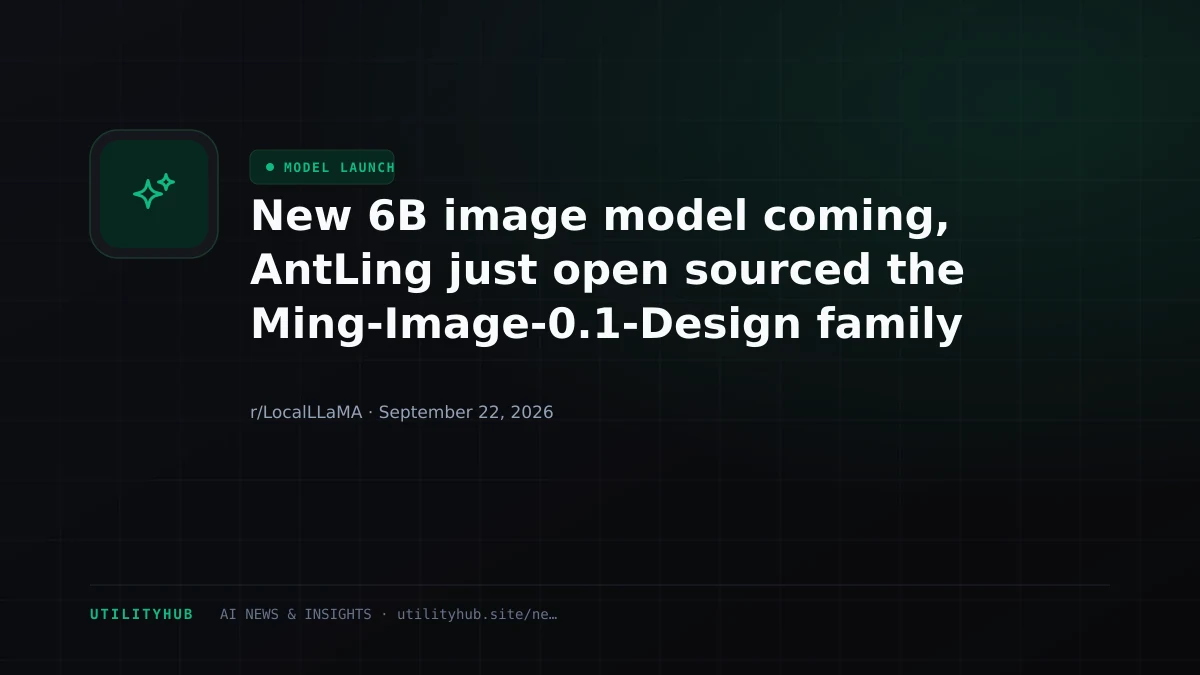 Visual for New 6B image model coming, AntLing just open sourced the Ming-Image-0.1-Design family