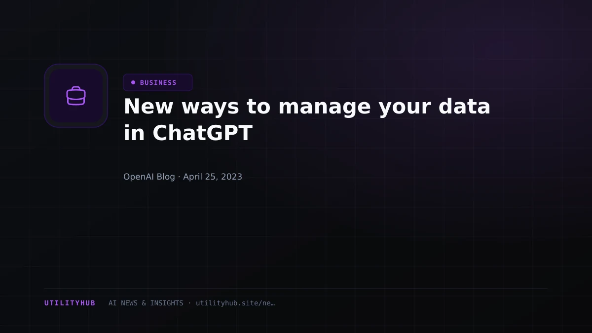 Visual reporting for New ways to manage your data in ChatGPT