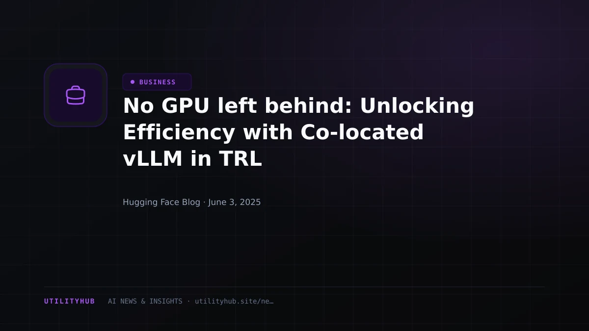 Visual reporting for No GPU left behind: Unlocking Efficiency with Co-located vLLM in TRL