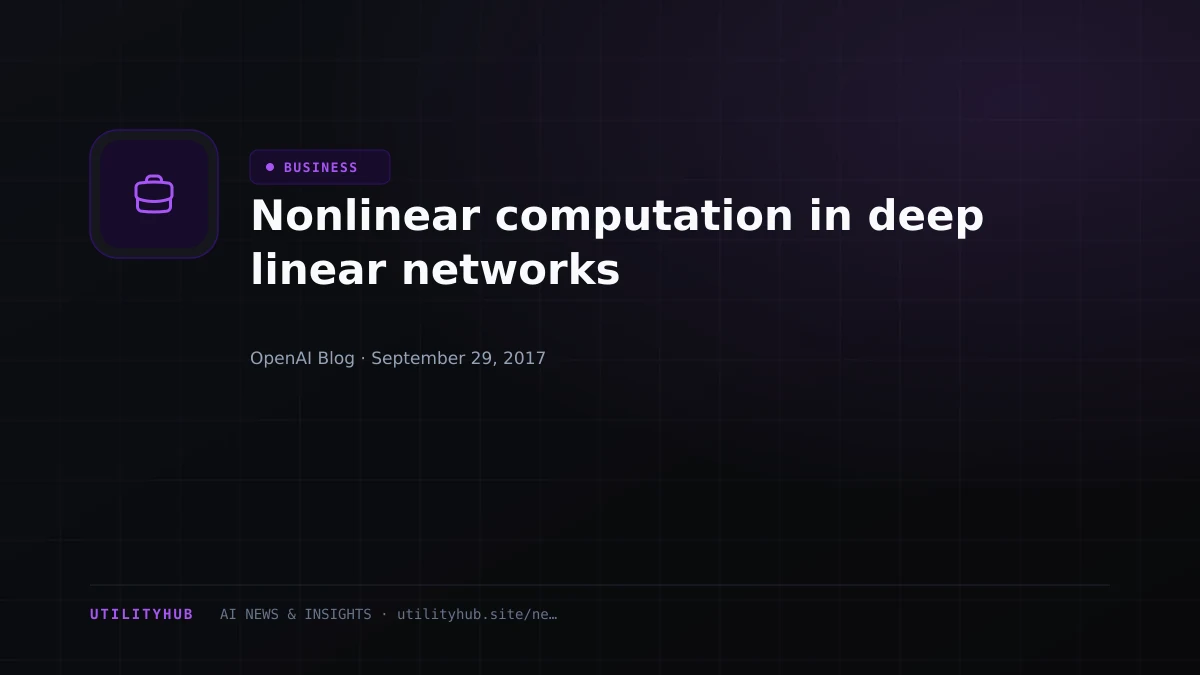 Visual reporting for Nonlinear computation in deep linear networks