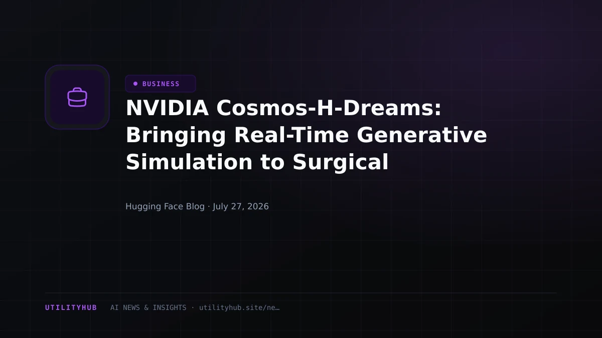 Visual for NVIDIA Cosmos-H-Dreams: Bringing Real-Time Generative Simulation to Surgical Robotics