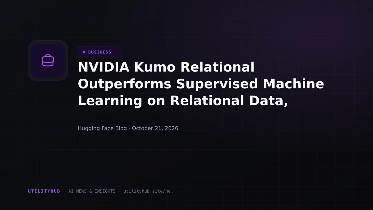 Visual reporting for NVIDIA Kumo Relational Outperforms Supervised Machine Learning on Relational Data, No Training Required
