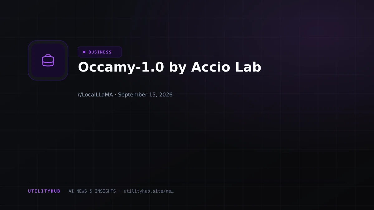 Visual for Occamy-1.0 by Accio Lab