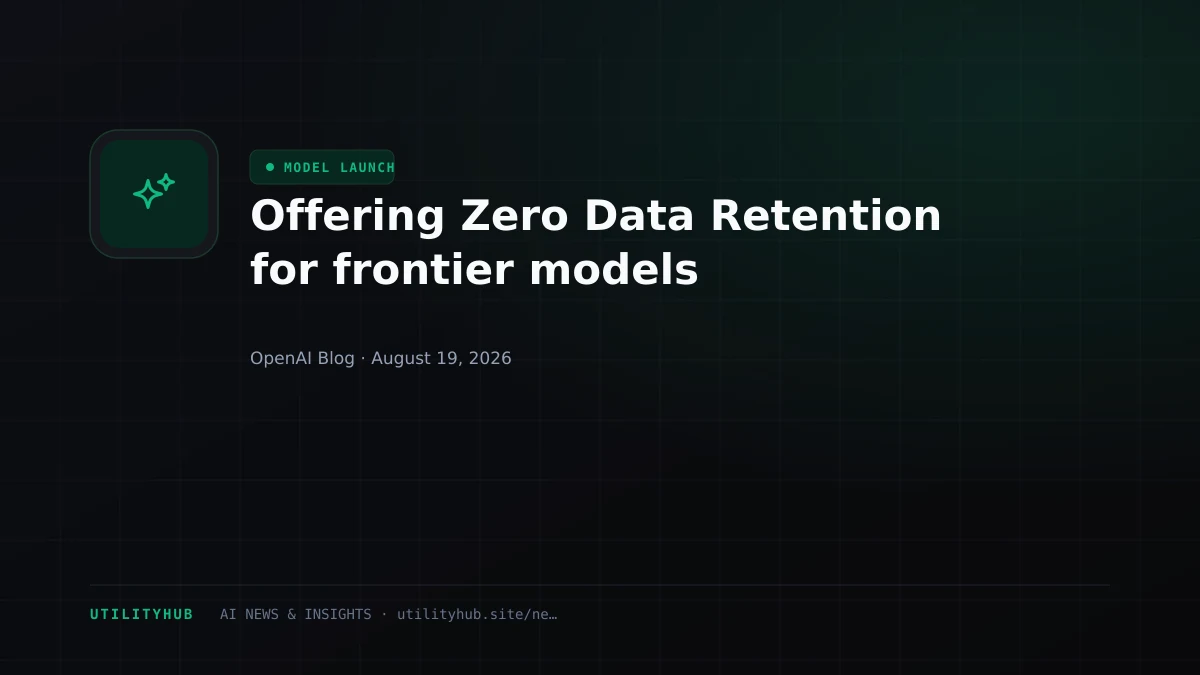 Visual for Offering Zero Data Retention for frontier models