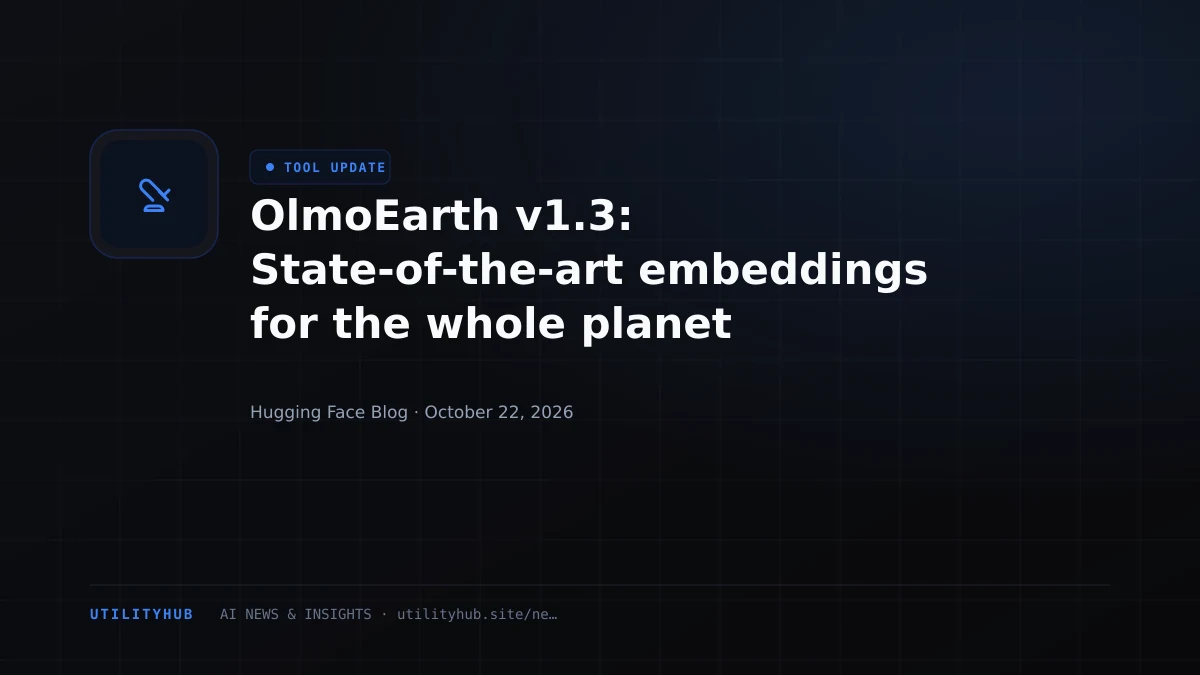 Visual reporting for OlmoEarth v1.3: State-of-the-art embeddings for the whole planet