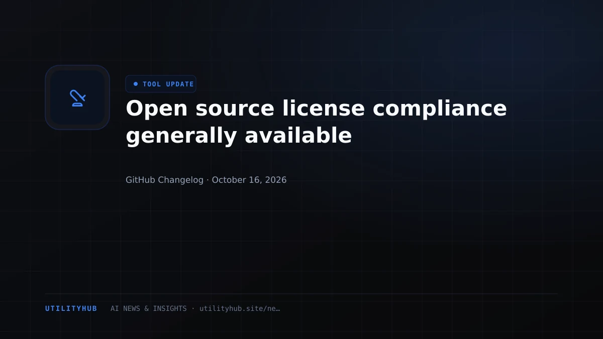 Visual reporting for Open source license compliance generally available