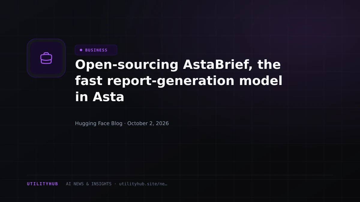 Visual reporting for Open-sourcing AstaBrief, the fast report-generation model in Asta