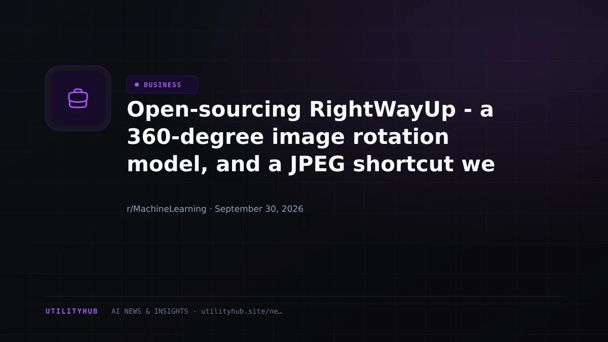 Visual reporting for Open-sourcing RightWayUp - a 360-degree image rotation model, and a JPEG shortcut we found in a common benchmark