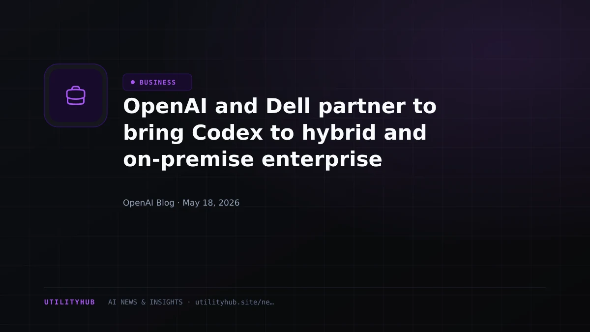 Visual for OpenAI and Dell partner to bring Codex to hybrid and on-premise enterprise environments