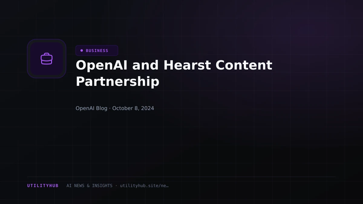 Visual reporting for OpenAI and Hearst Content Partnership