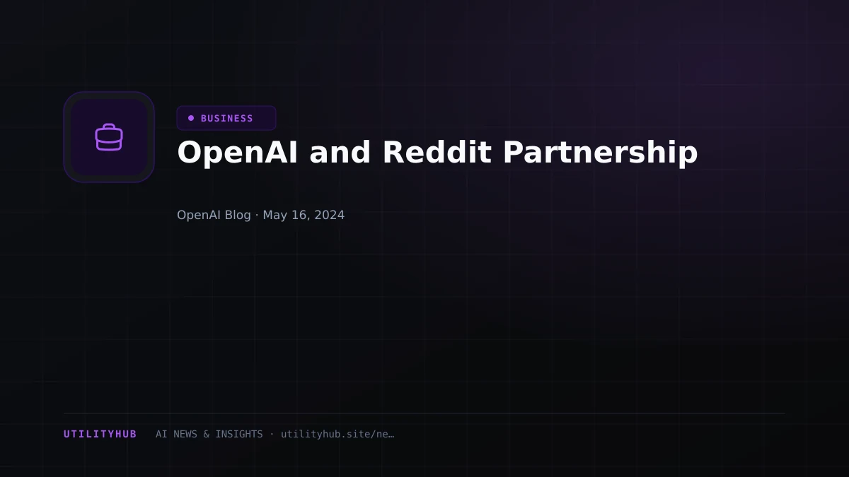 Visual reporting for OpenAI and Reddit Partnership