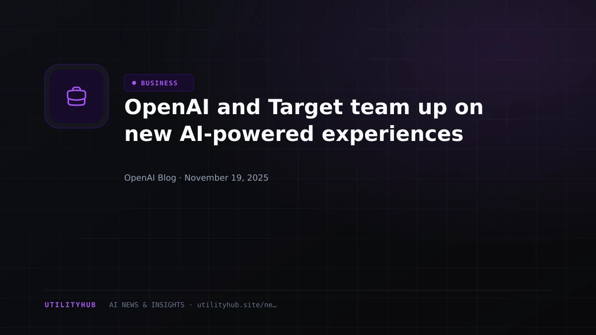 Visual for OpenAI and Target team up on new AI-powered experiences