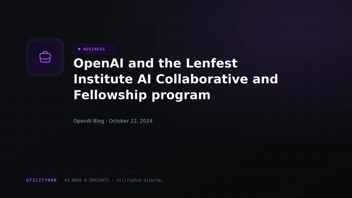 Visual reporting for OpenAI and the Lenfest Institute AI Collaborative and Fellowship program