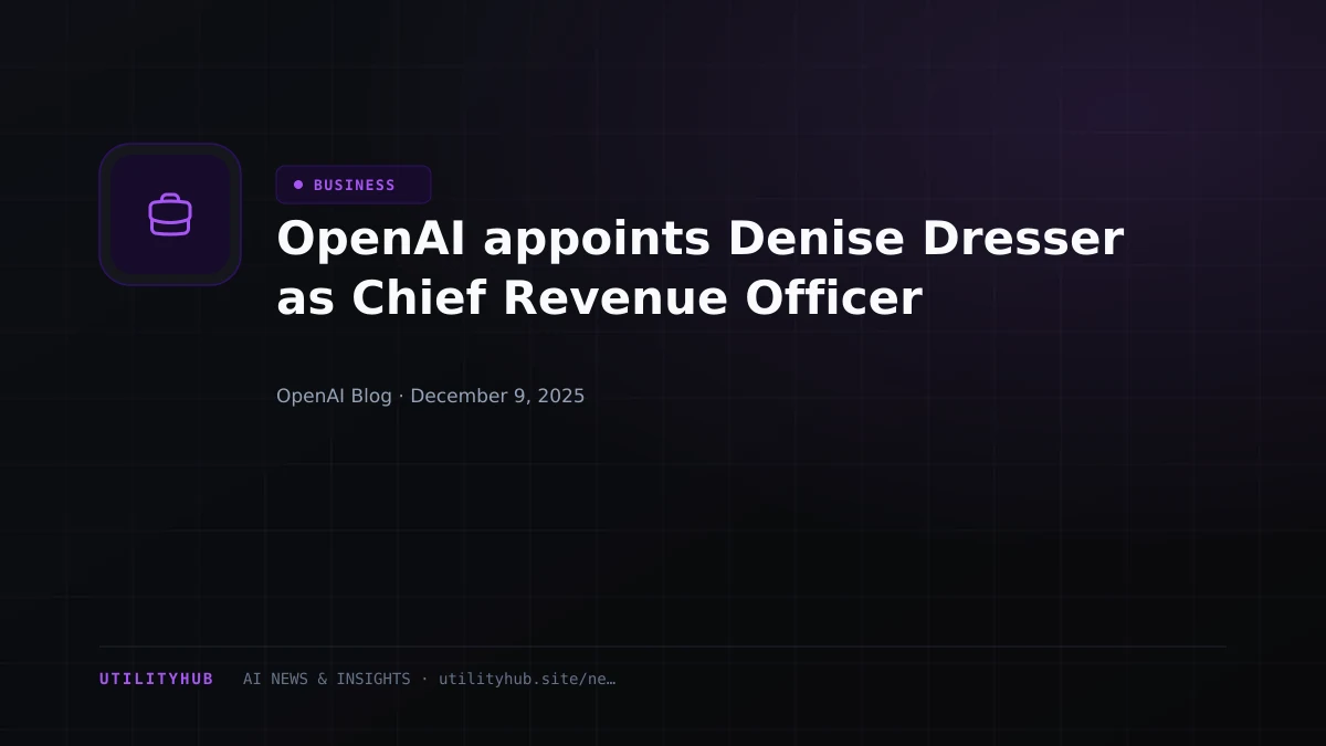 Visual for OpenAI appoints Denise Dresser as Chief Revenue Officer