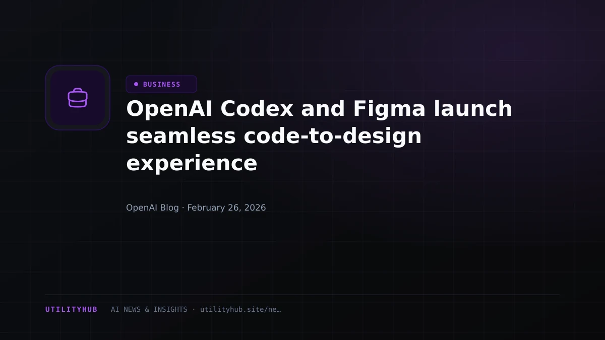 Visual for OpenAI Codex and Figma launch seamless code-to-design experience