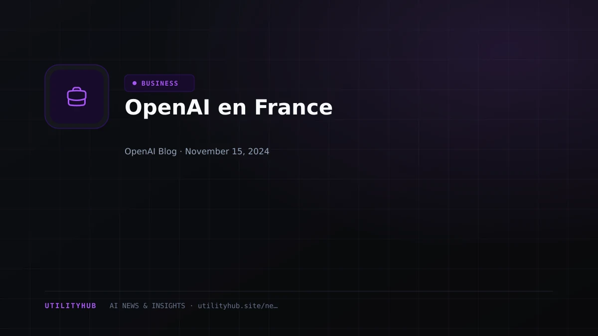 Visual reporting for OpenAI en France