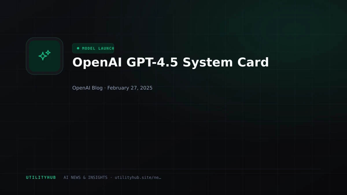 Visual reporting for OpenAI GPT-4.5 System Card