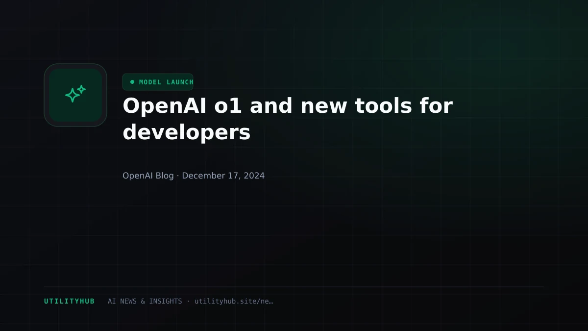 Visual reporting for OpenAI o1 and new tools for developers