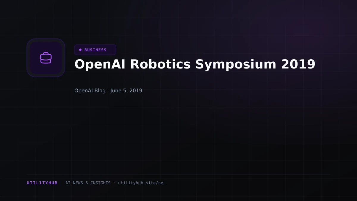 Visual reporting for OpenAI Robotics Symposium 2019