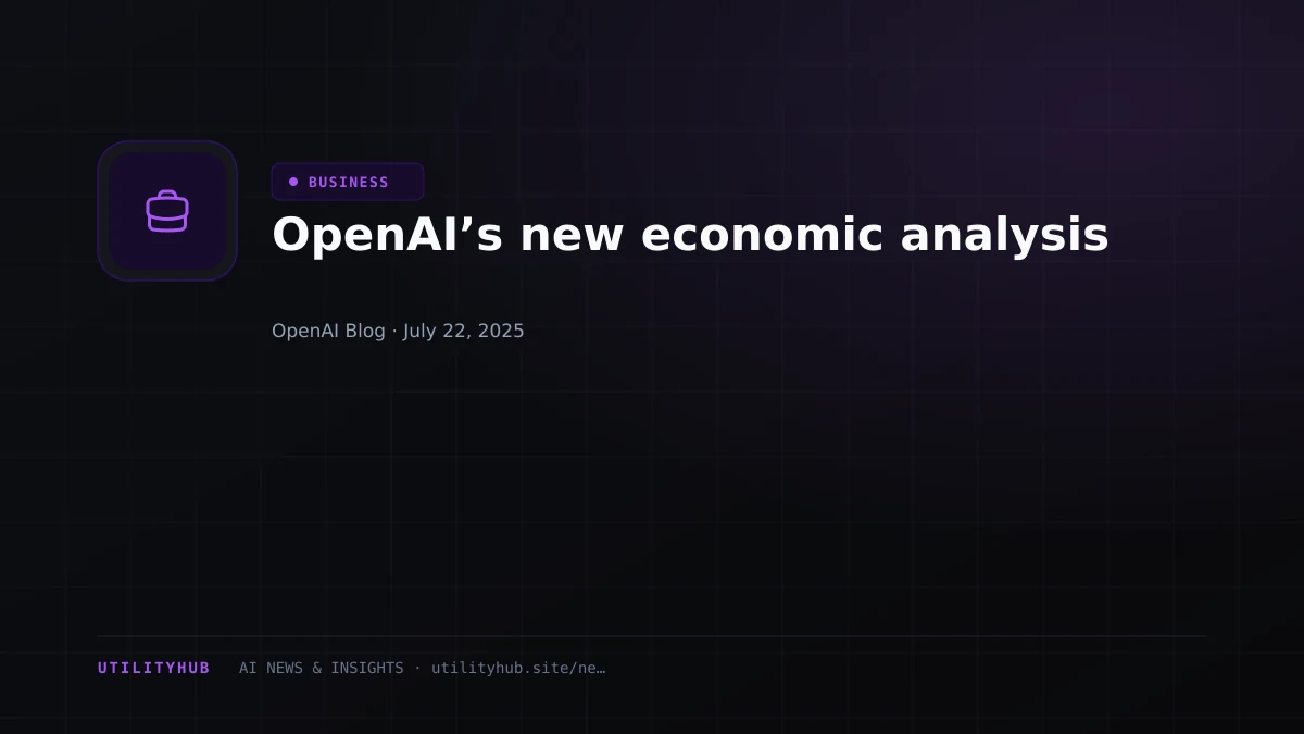 Visual reporting for OpenAI’s new economic analysis