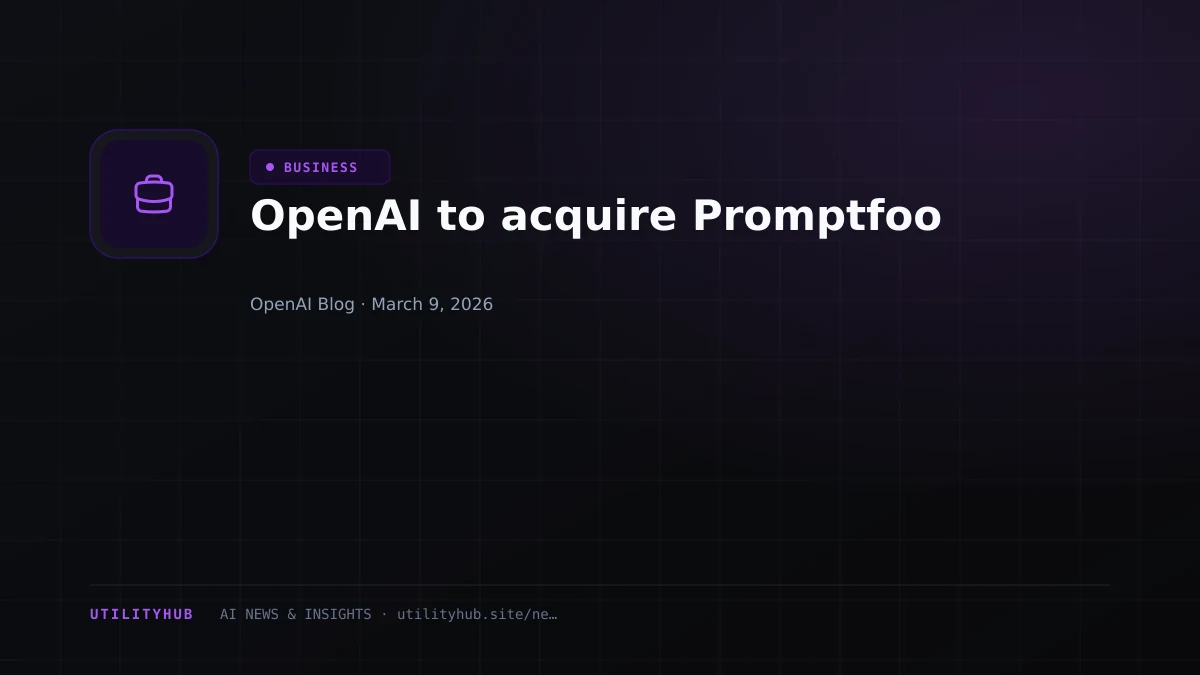 Visual for OpenAI to acquire Promptfoo